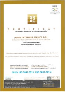 Midal certificare sistem frig comercial si industrial ISO 9001_page-0001